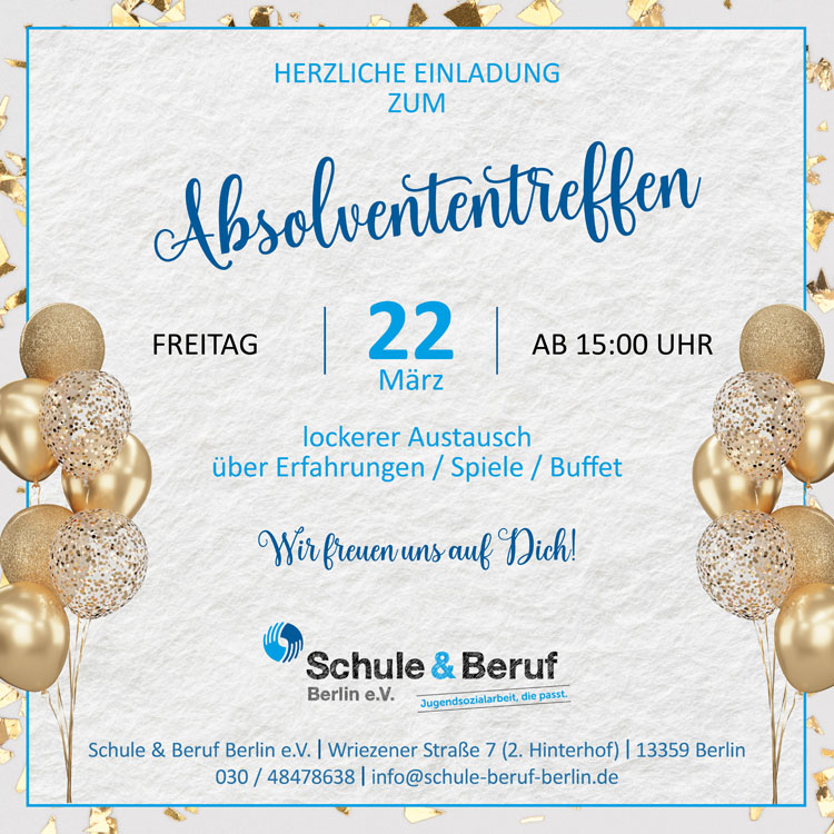 Einladung als pdf-Datei zum Download Einladung Absolvententreffen