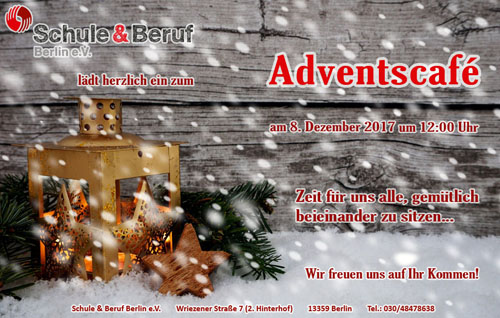 Einladung Adventscaf&eacute;